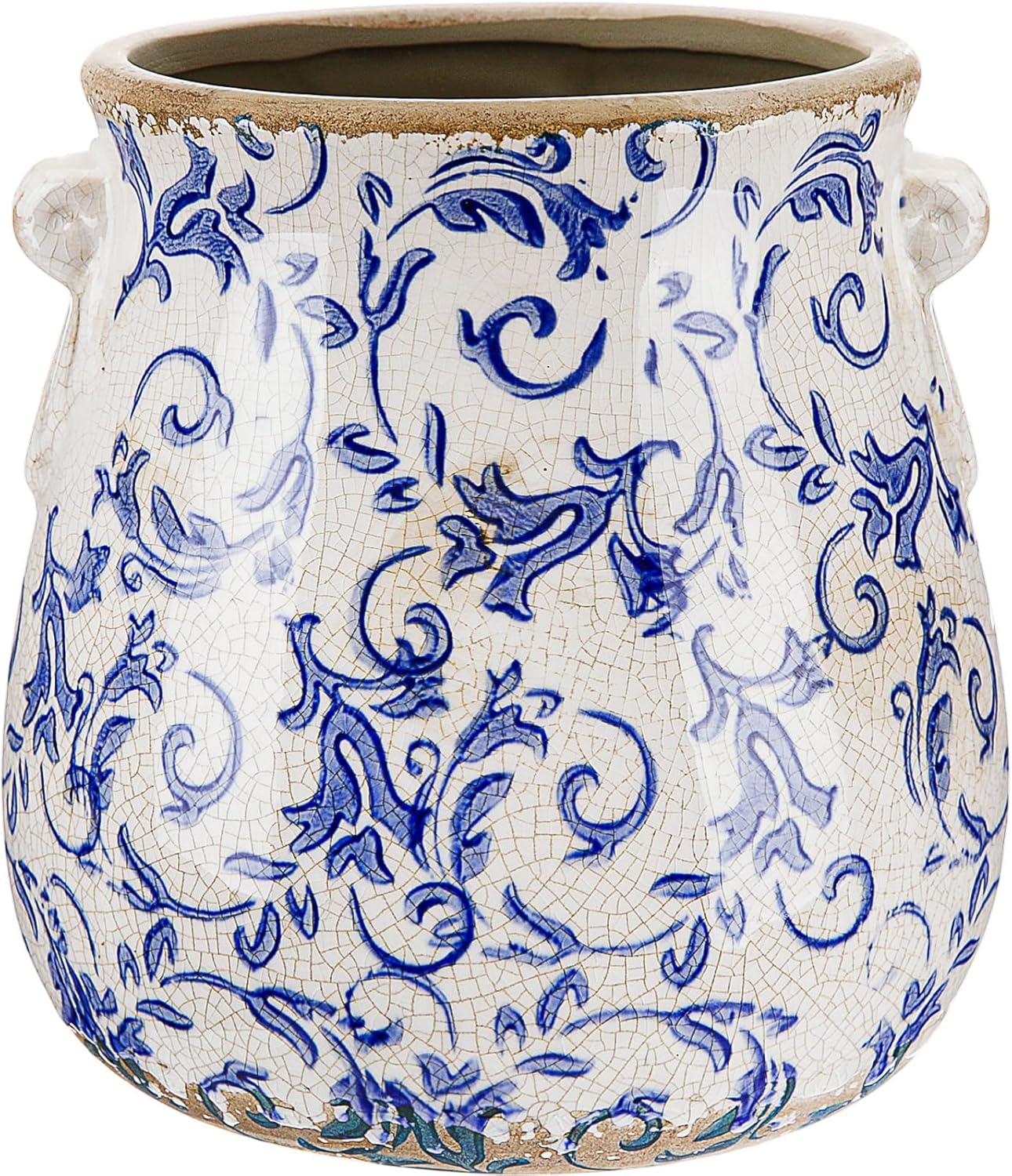 Vintage Farmhouse Ceramic Flower Vase — 5" — Retro