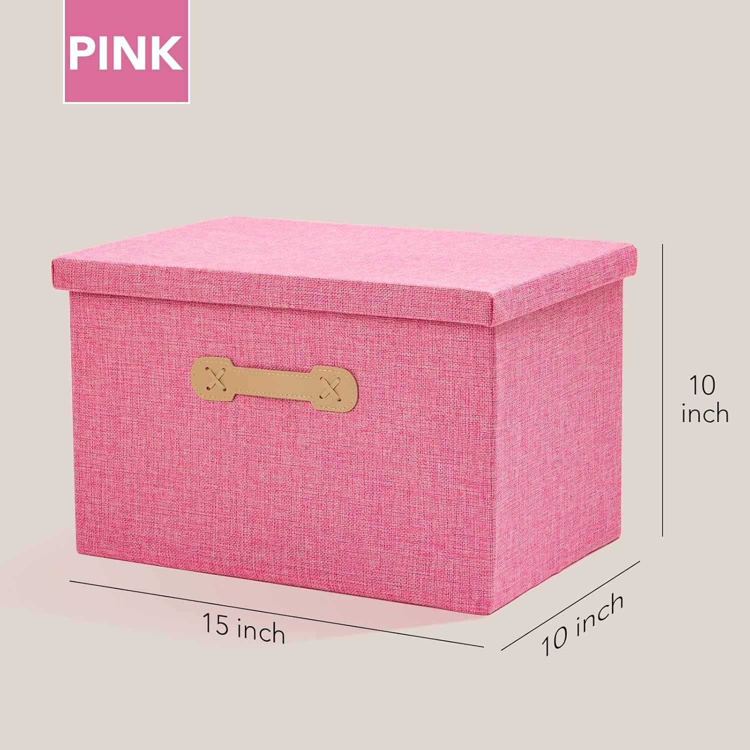 Linen Fabric Storage Bin - View 4