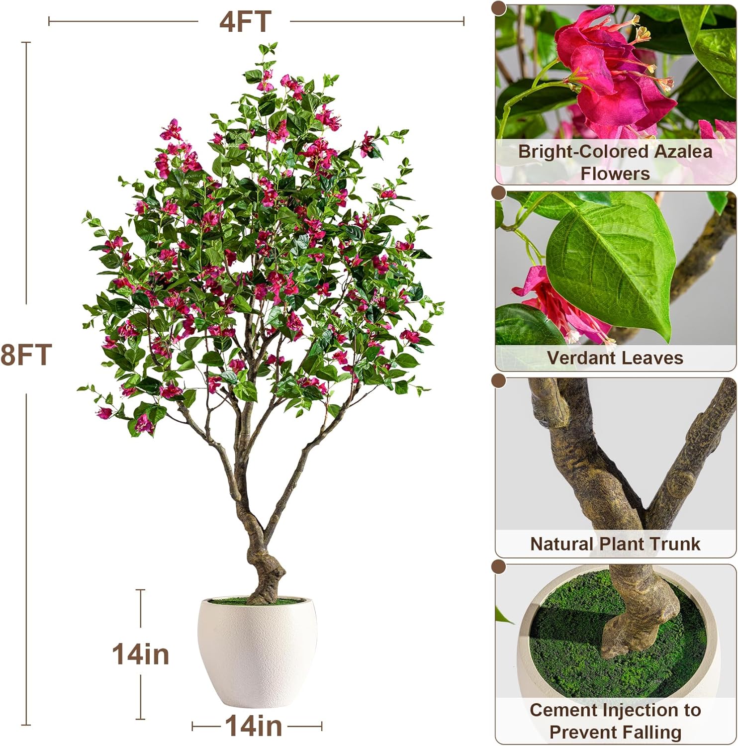 Pink Artificial Plant - View 2