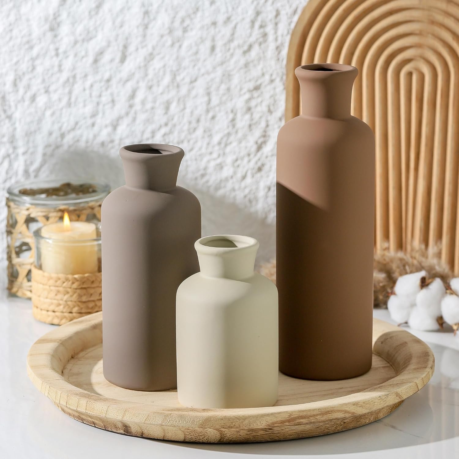 Farmhouse Blue Vase Set — Set of 3 - View 9