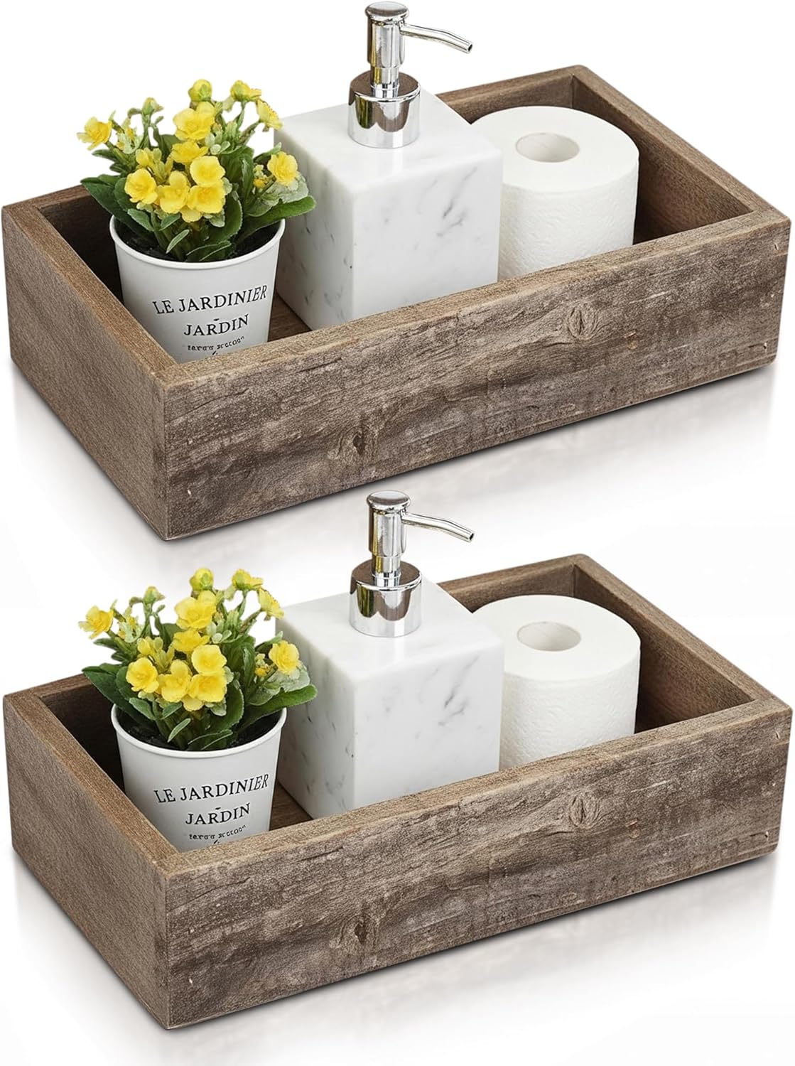 Farmhouse Grey Vase — 12.75" — Natural Weathered Gray