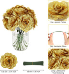 Luxe Black Artificial Flowers — 3.1" - View 3
