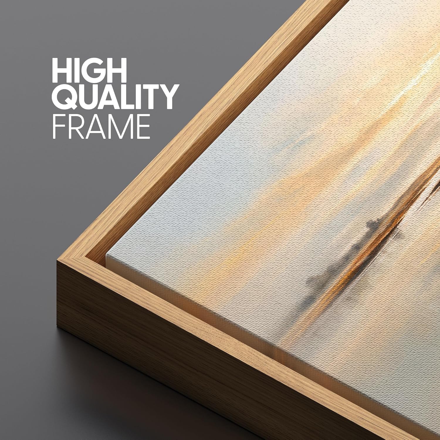 Framed Luxe Grey Wall Art — 16" - View 5