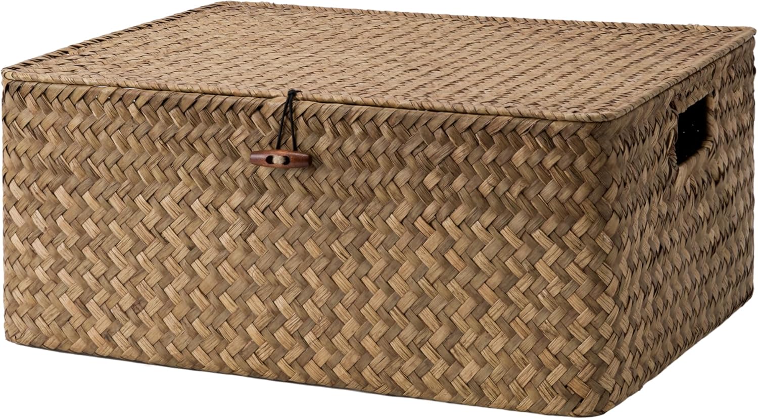 Beige Storage Basket — 15" — Brown(Seagrass)
