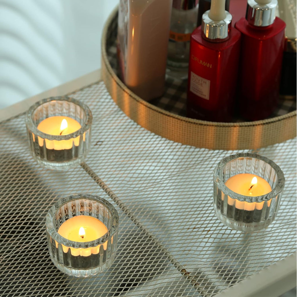 Round Luxe Gold Candle — Set of 24 - View 6