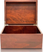 Red Storage Basket — Dark Oak
