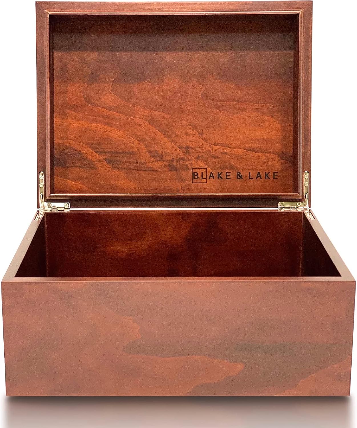 Red Storage Basket — Dark Oak