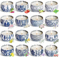 Soy Wax Blue Scented Candle — Set of 36 — 16 Pack Blue