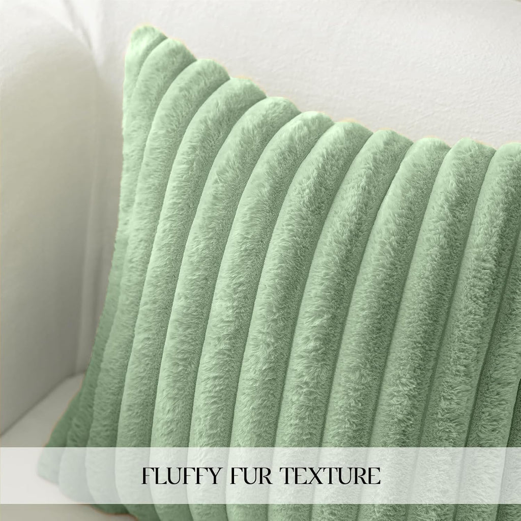 Modern Beige Throw Pillow Cover — 18" - View 3