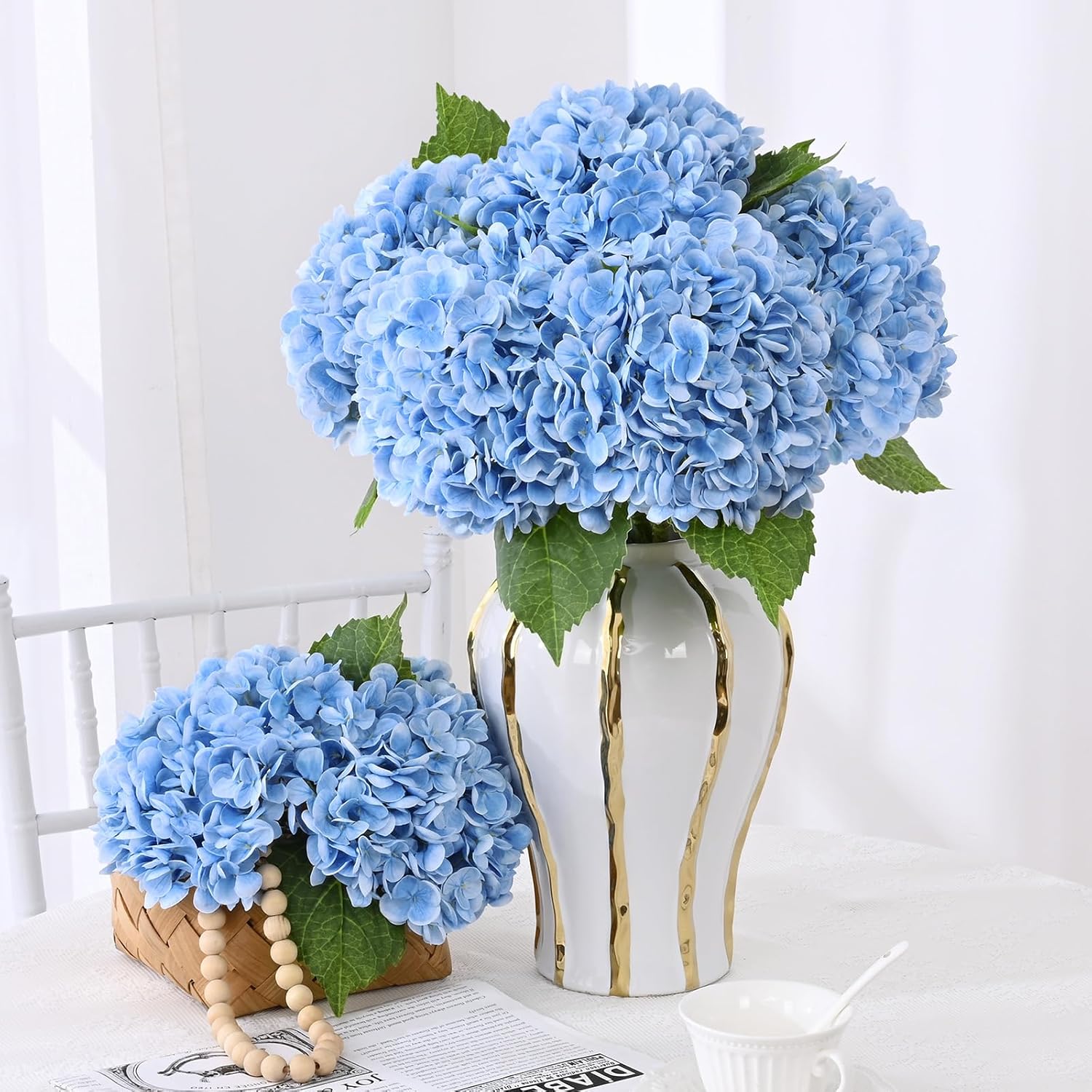 Blue Artificial Flowers — 21" - View 2