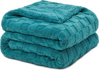 Beige Throw Pillow — 50" — Teal Green