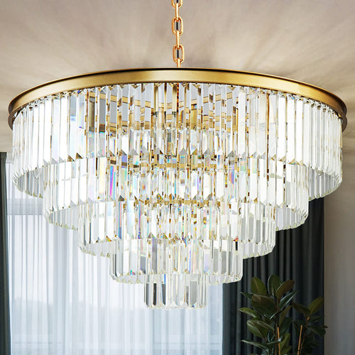 Adjustable Luxe Black Chandelier
