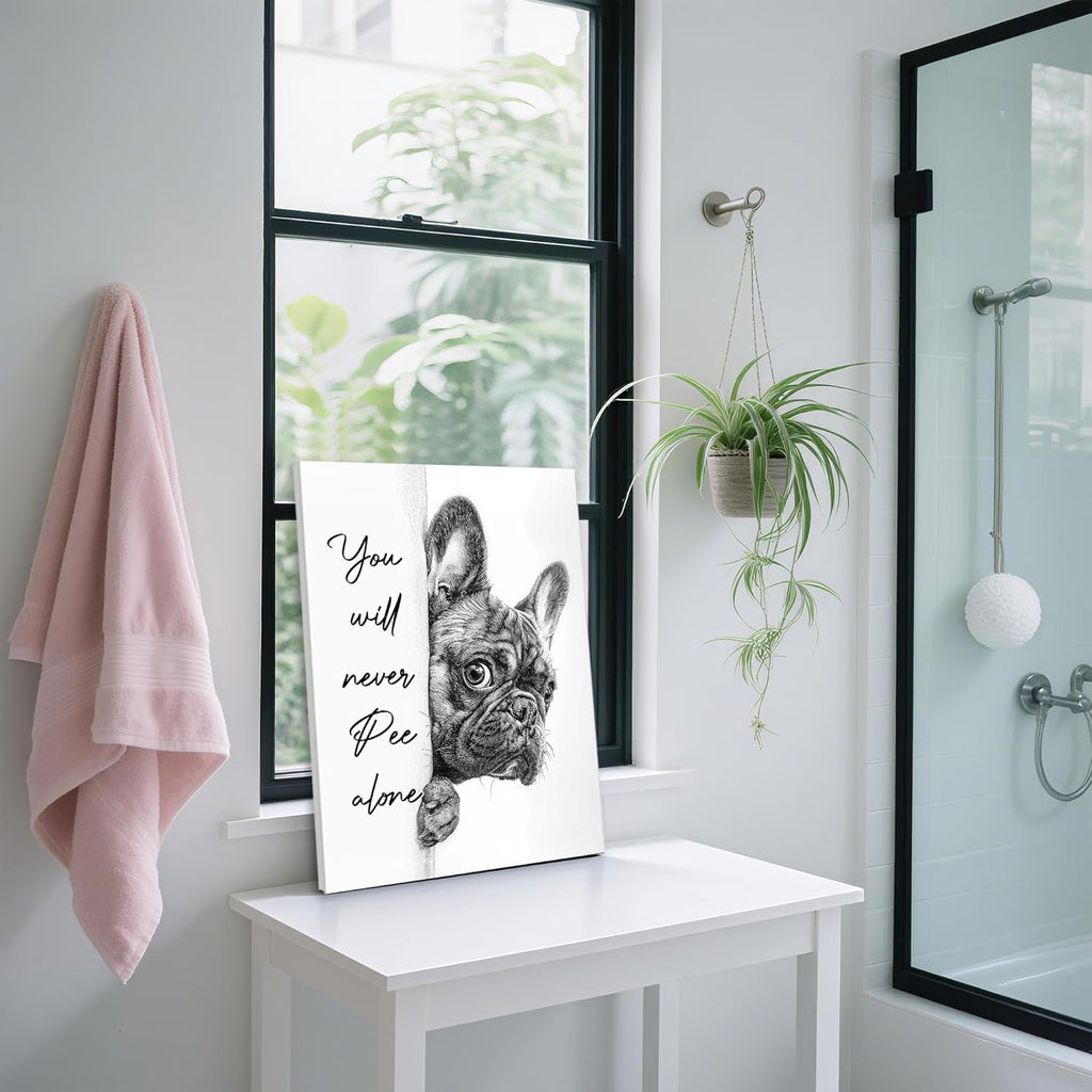 Black Canvas Wall Art — 16" - View 4