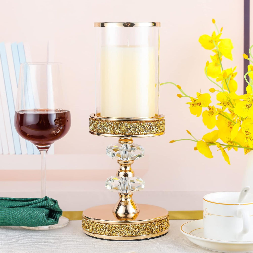Luxe Glass Pillar Candle - View 7