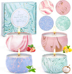 Soy Wax Metal Scented Candle — Set of 4 - View 9