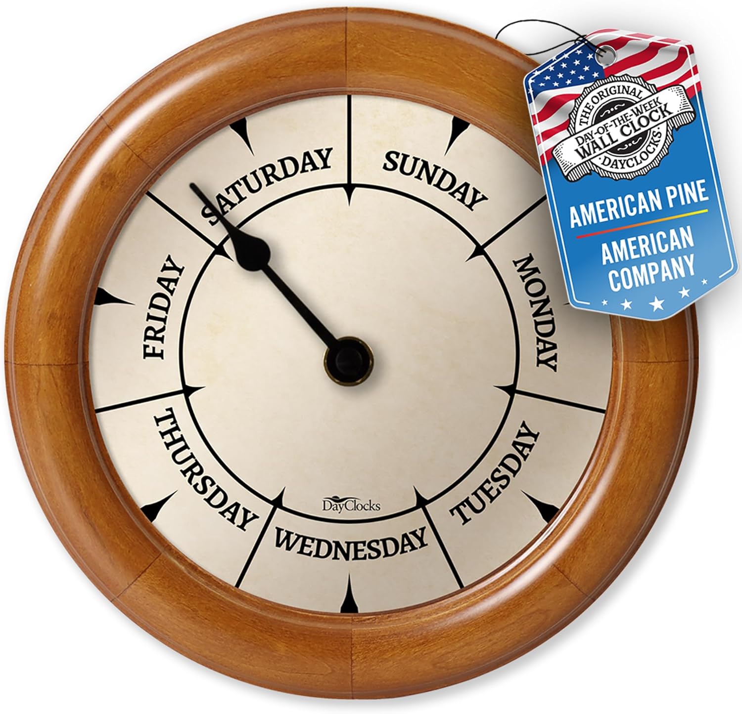 Brown Wall Clock — 14" — 10"