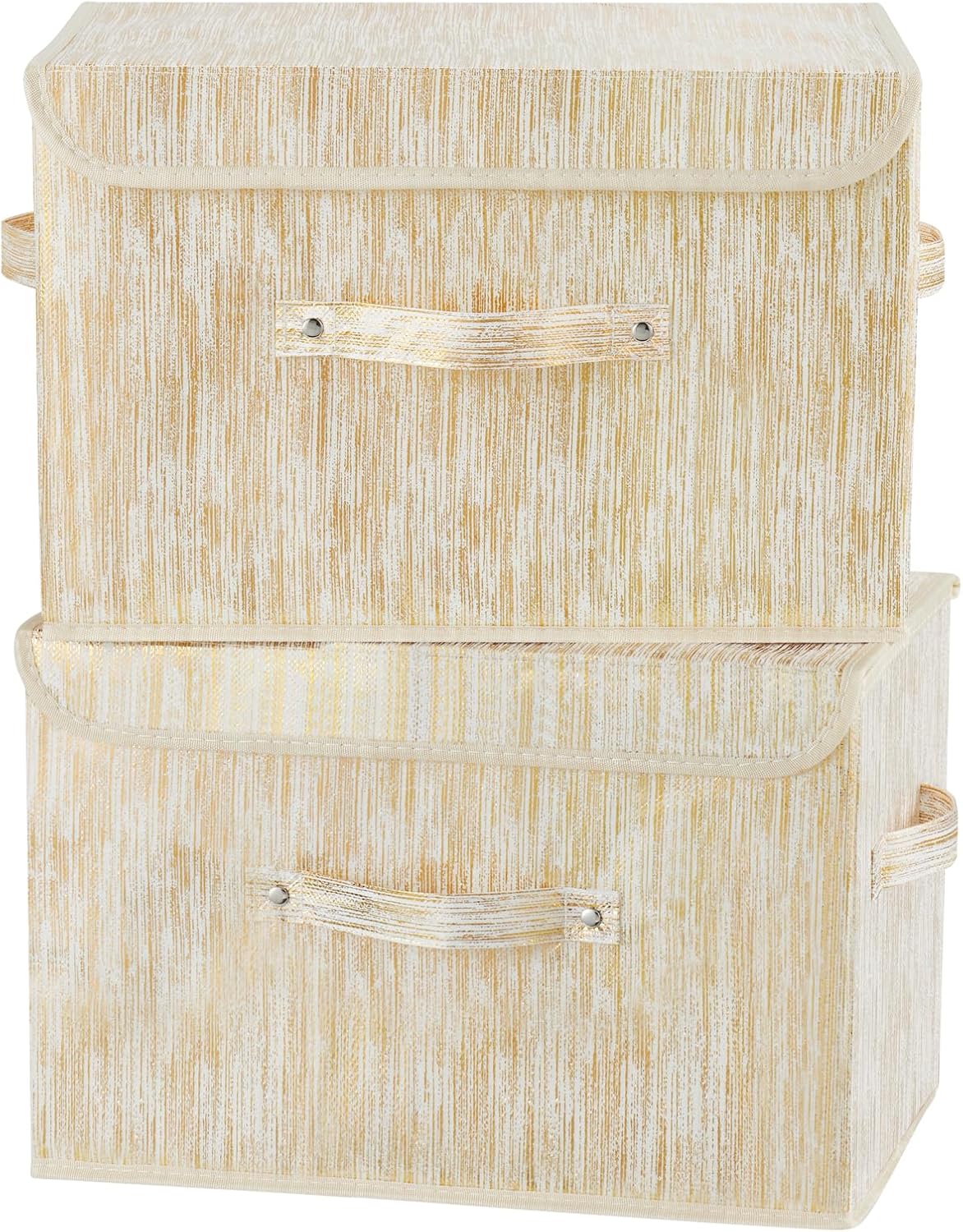 Luxe Gold Storage Bin — Set of 1 — Large (Set of 2)