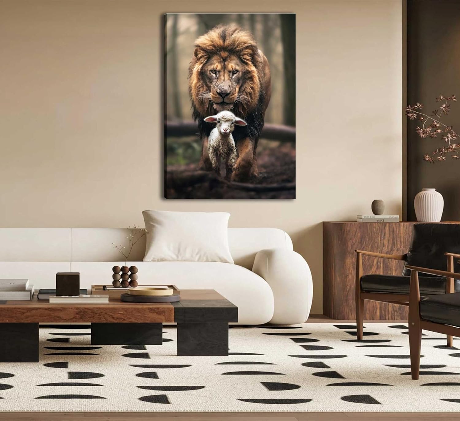 Framed Fabric Canvas Wall Art — 36" - View 6