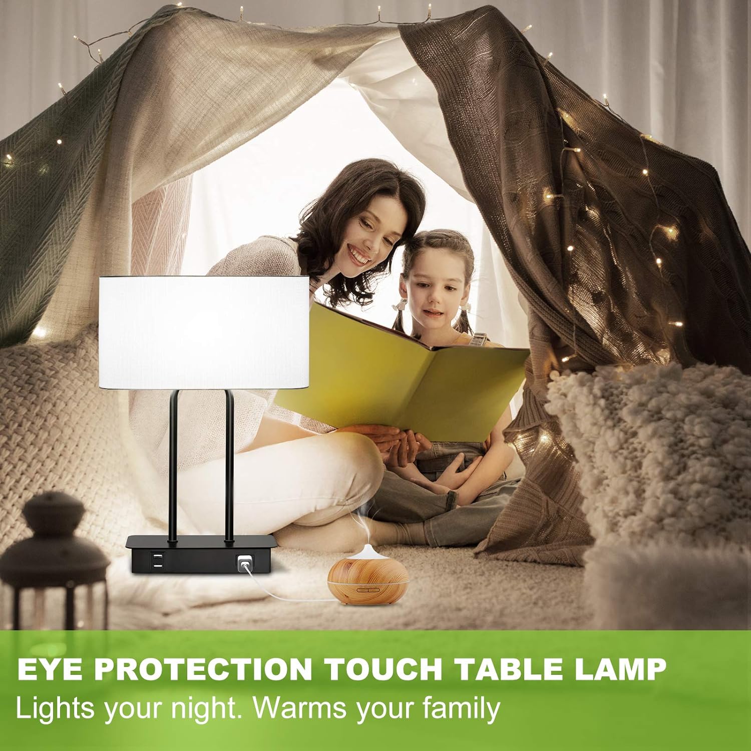 Dimmable Modern Beige Desk Lamp - View 8