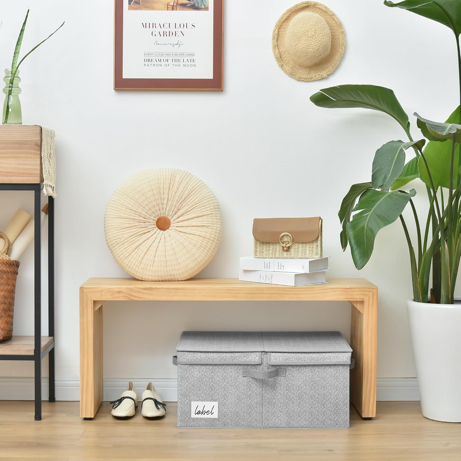 Beige Storage Bin - View 4