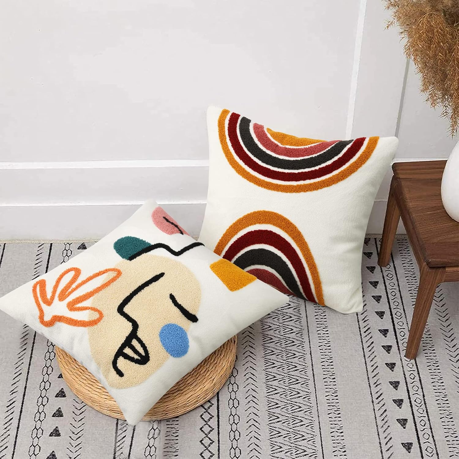 Boho Fabric Pillow Cover — 18" - View 5