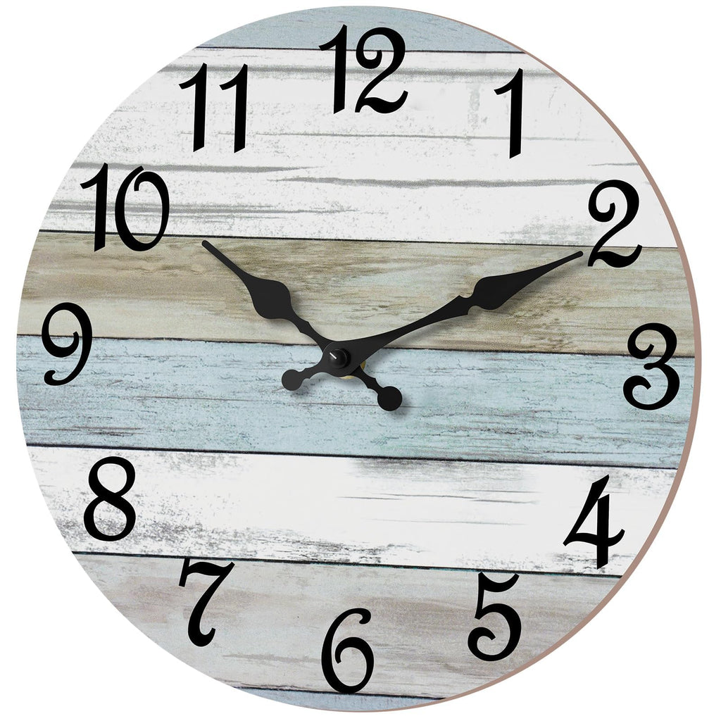 Battery Operated Blue Wall Clock — 18"