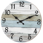 Battery Operated Blue Wall Clock — 18"