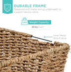 Handwoven Boho Beige Storage Basket — Set of 4 - View 5