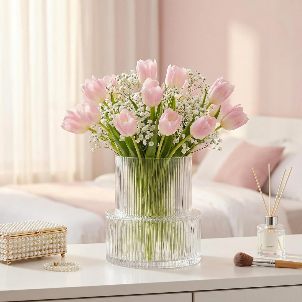 Modern Black Flower Vase — 5" - View 4