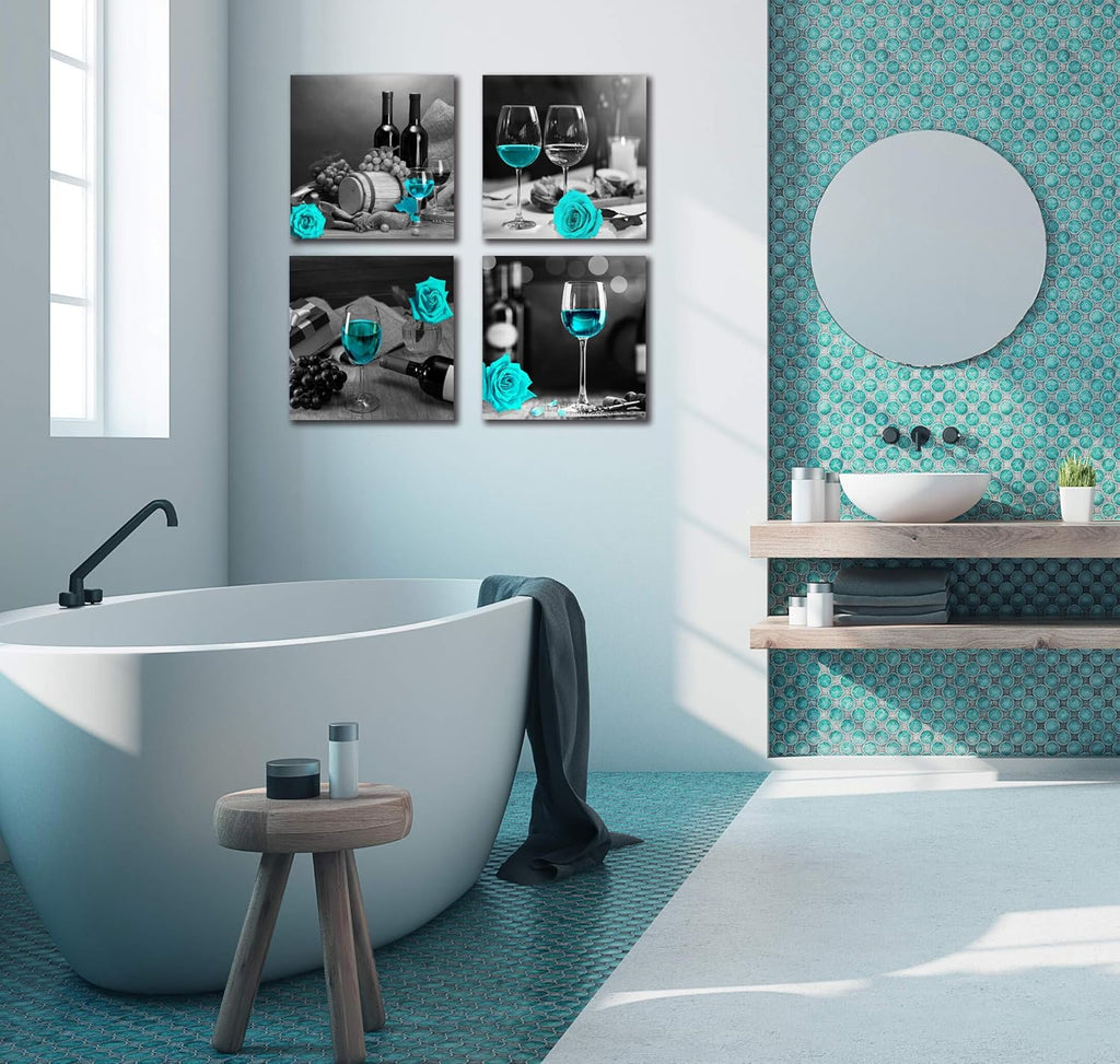 Framed Modern Green Wall Decor — 14" - View 6