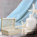 Hand-Carved Grey Storage Basket — 9x6 - View 5