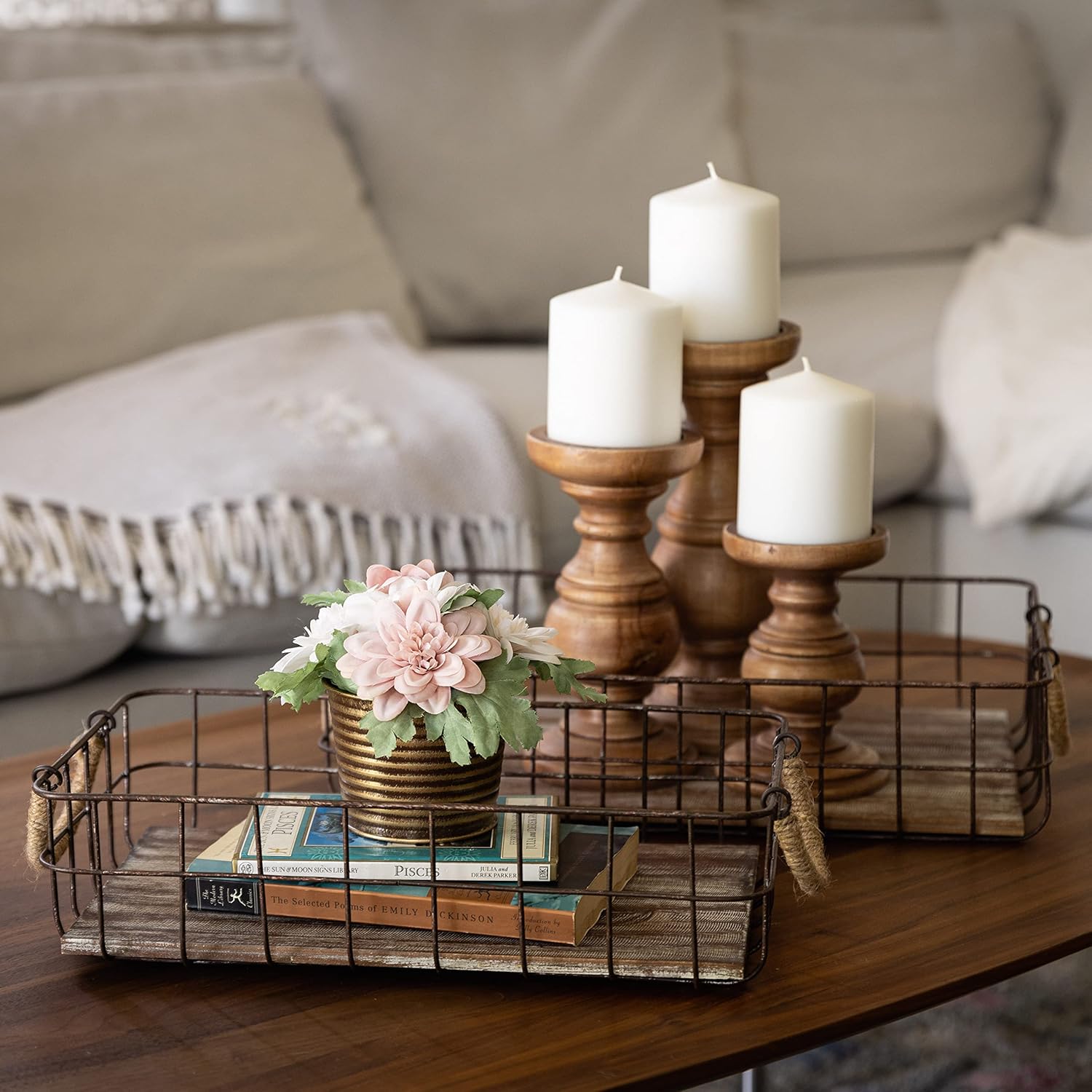 Farmhouse Wood Basket - View 6