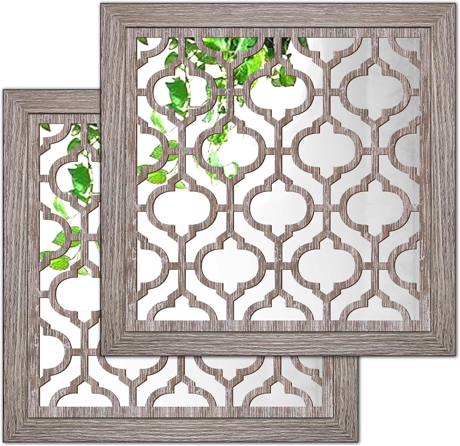 Farmhouse Glass Wall Mirror — 12" — Barn Mirror Style B2