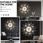 Round Luxe Gold Wall Art — 20" - View 4