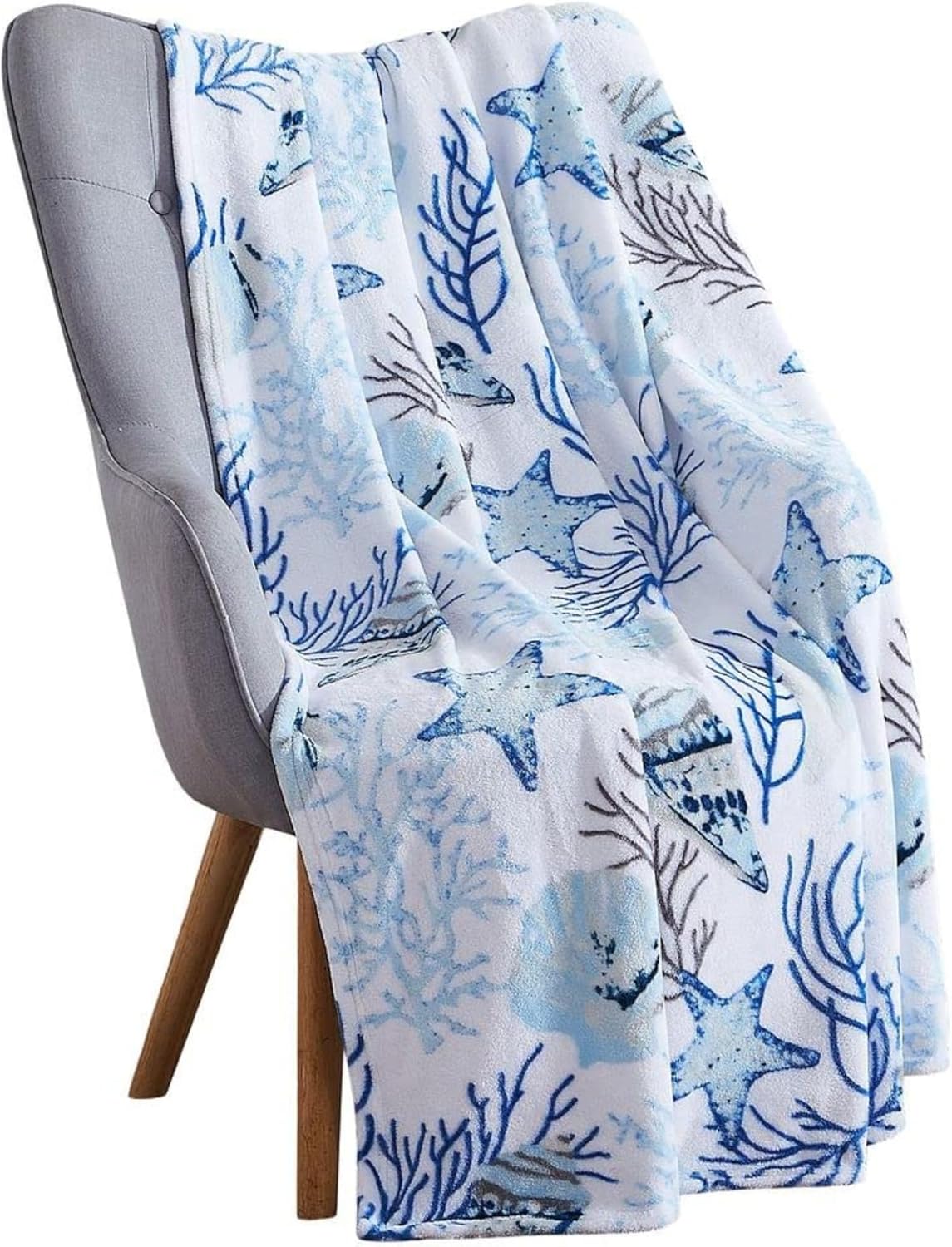 Velvet Luxe Fabric Throw Pillow — Shell Surf