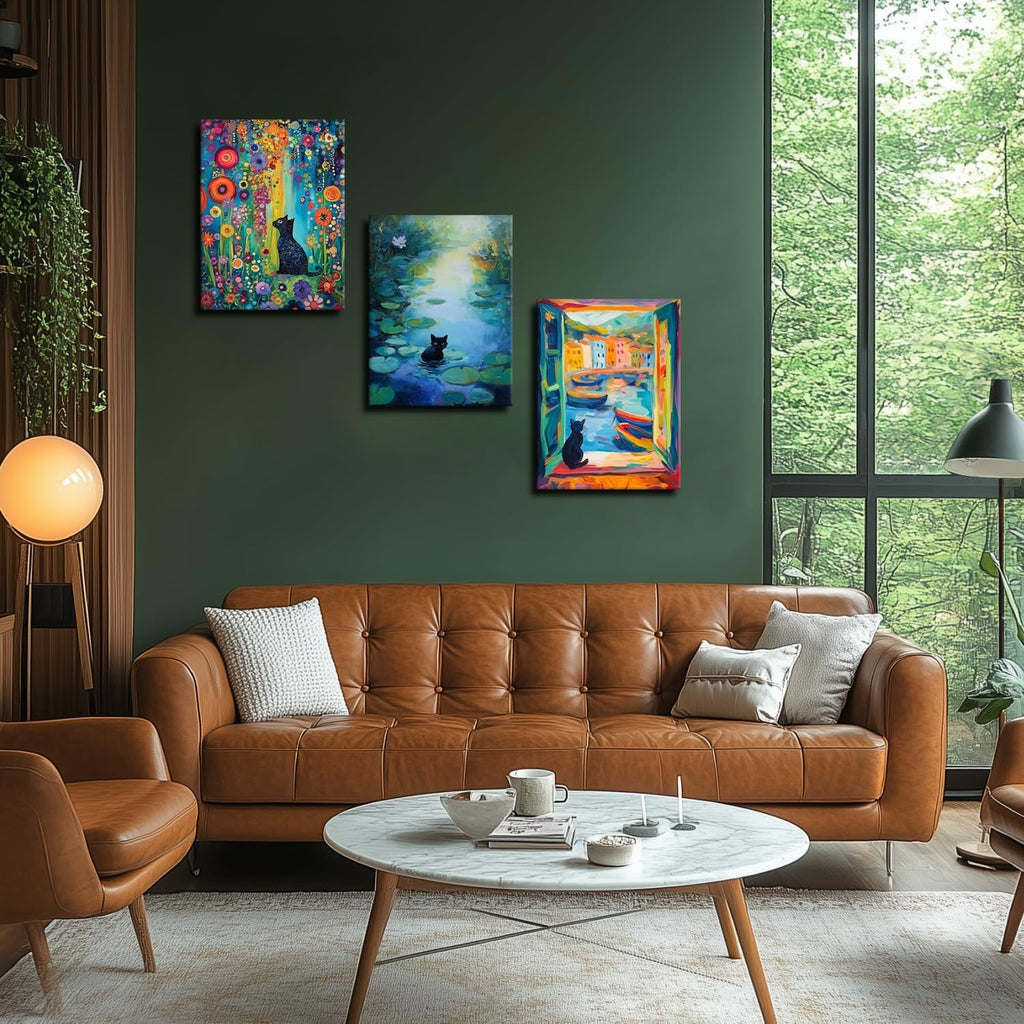 Framed Black Canvas Wall Art — 12x16 - View 6