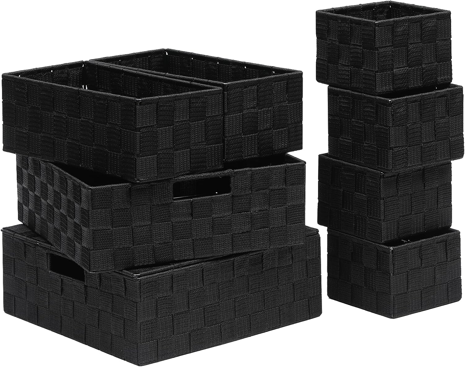 Boho Beige Storage Bin — Set of 7 — 8PCS-with lid