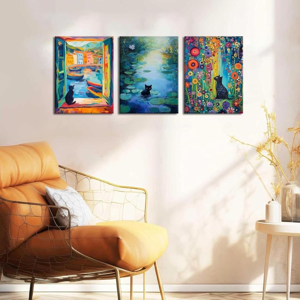 Framed Black Canvas Wall Art — 12x16 - View 4