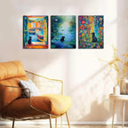 Framed Black Canvas Wall Art — 12x16 - View 4