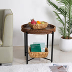Boho Rattan Woven Basket - View 7