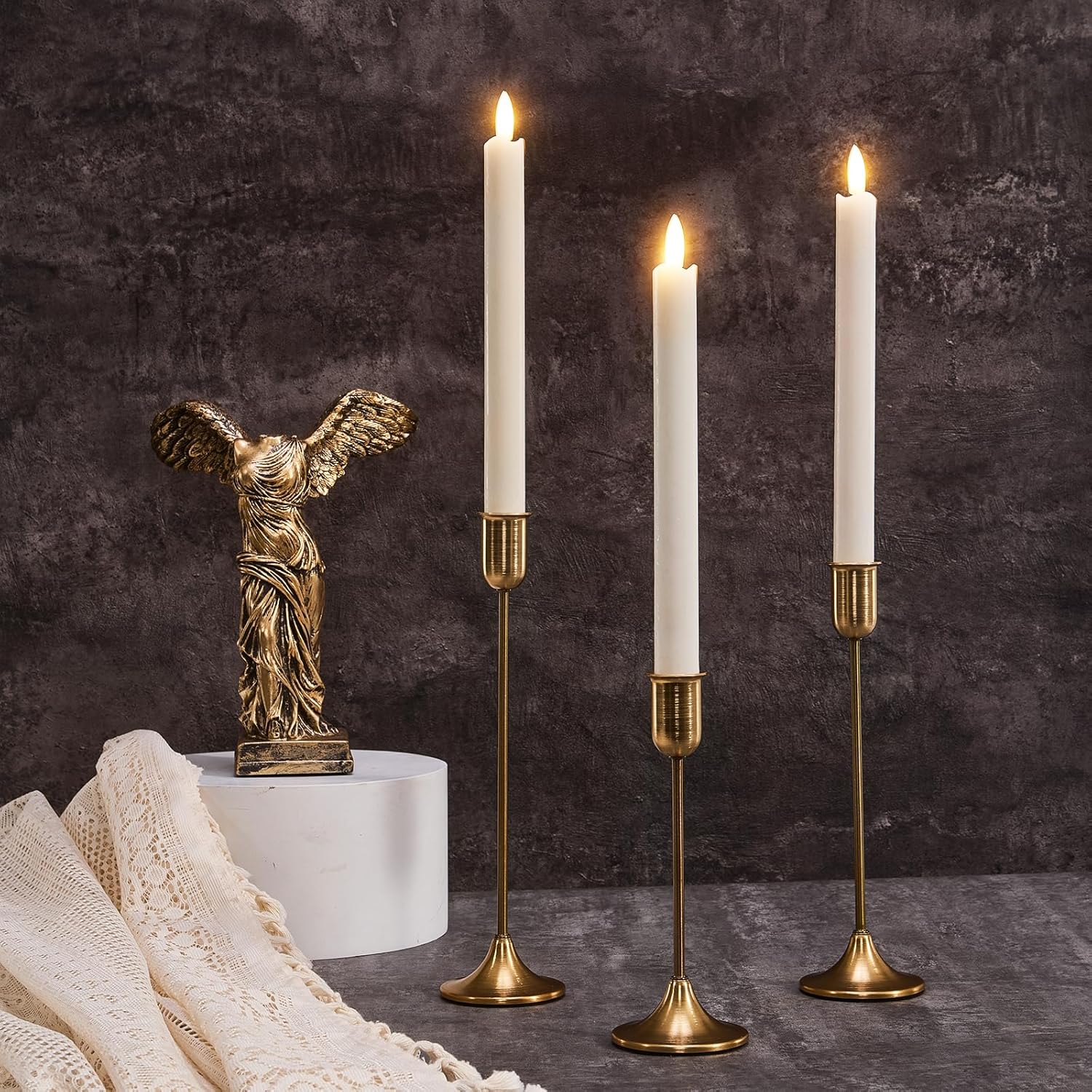 Vintage Luxe Black Candle — Set of 3 - View 3