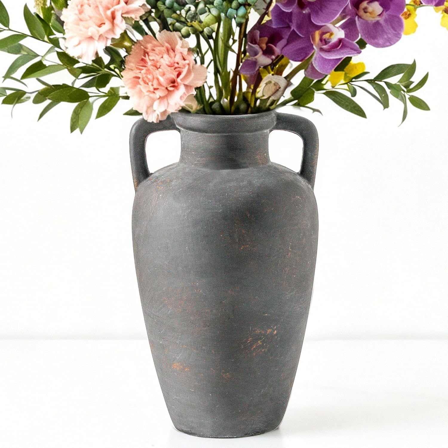 Farmhouse Ceramic Flower Vase — 41" — 103-4-11.4in