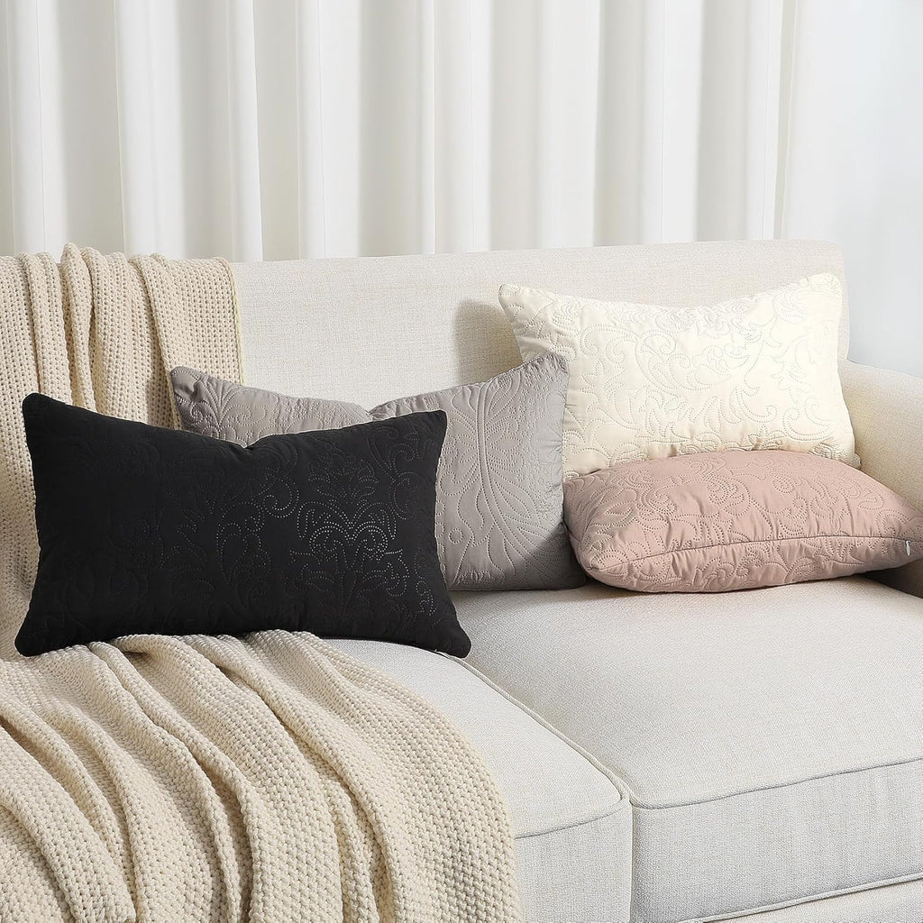 Lumbar Boho Fabric Throw Pillow Cover — 20" - View 5
