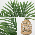 Farmhouse Glass Artificial Plant — 14.2" - View 3