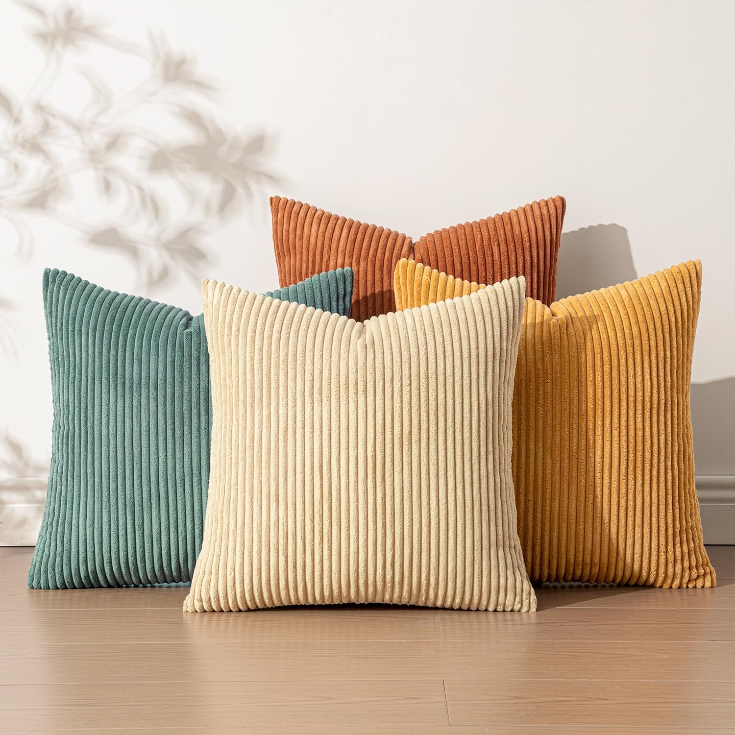 Boho Beige Throw Pillow Cover — 18" - View 7