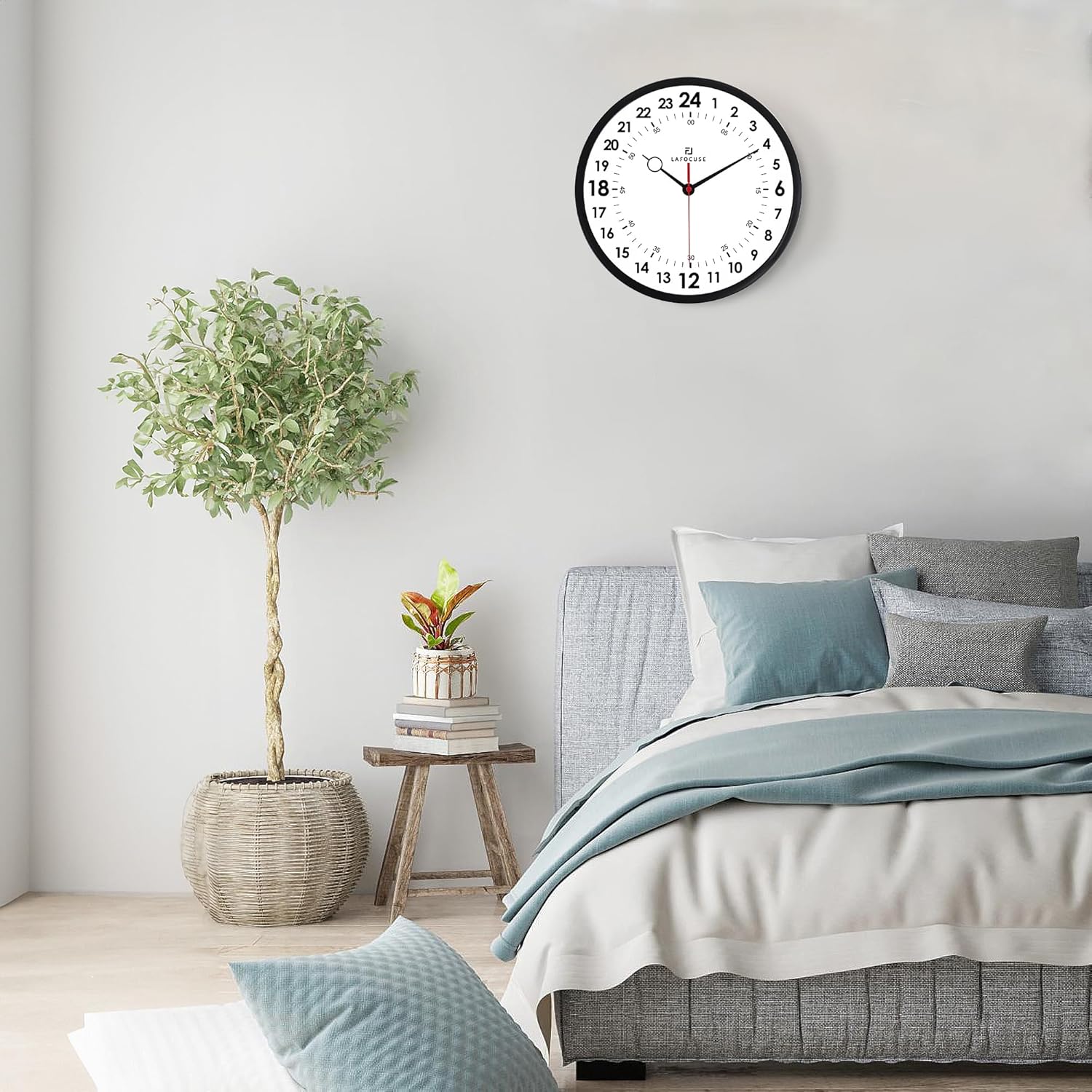 Battery Operated Modern Wall Clock — 12" - View 4