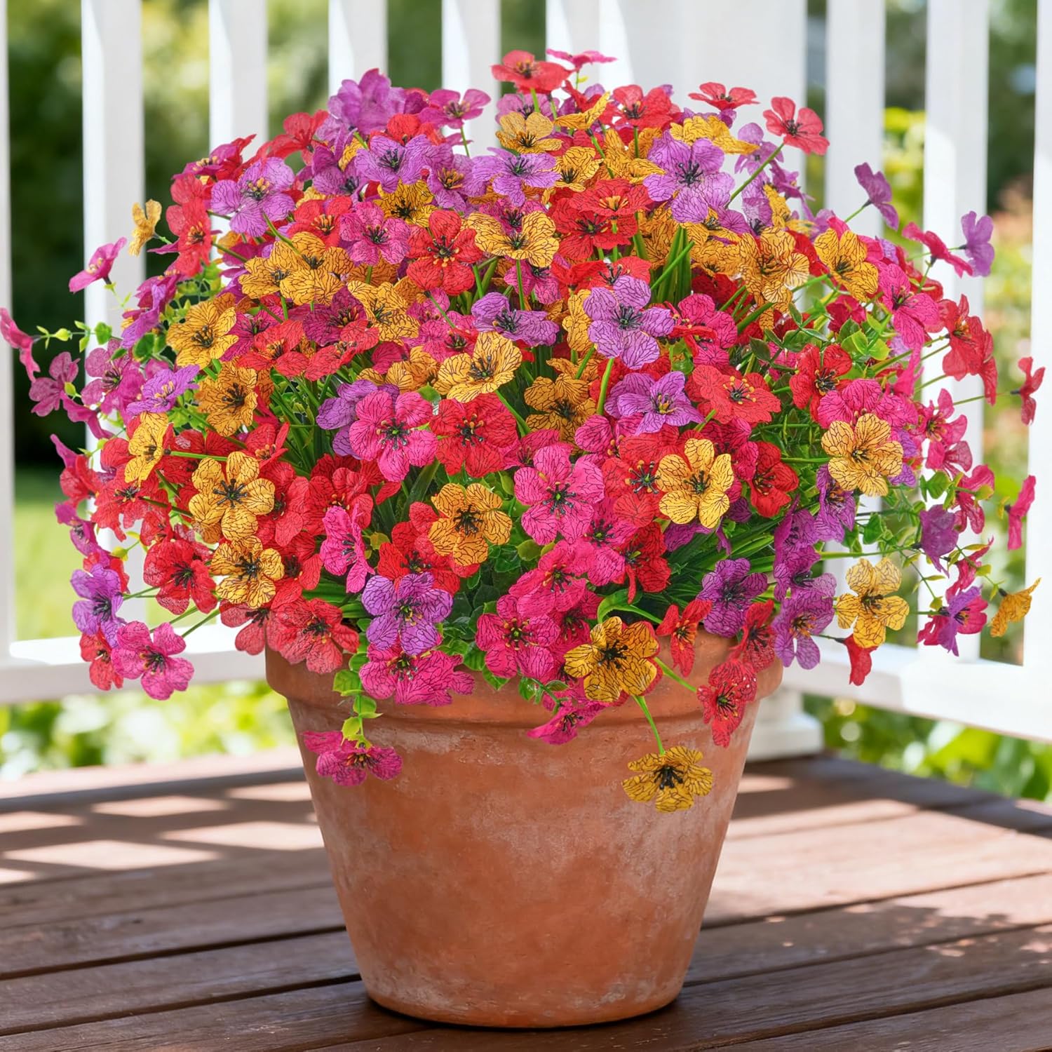 Pink Artificial Plant — 5 Colors（red, Purple, Yellow, Rose Red, Fuchsia)