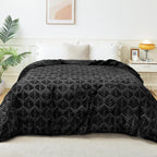 Black Throw Pillow — 50" - View 3