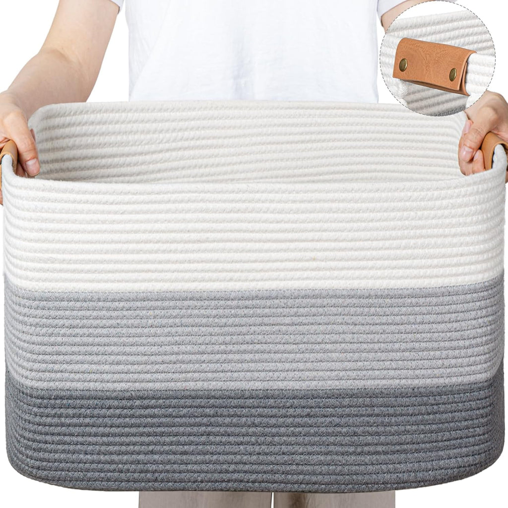 Boho Beige Throw Pillow — 22" — Gradient Grey