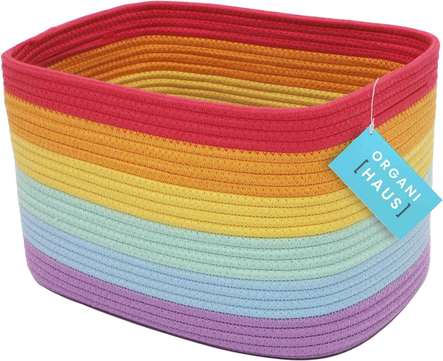 Black Storage Basket — 15" — Rainbow